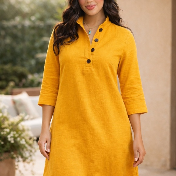 Yellow Mini Dress - Picture 2 of 3